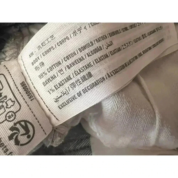 Abercrombie & Fitch The 90s Straight Ultra High Rise Criss Cross Jeans 25 0R - Picture 5 of 10